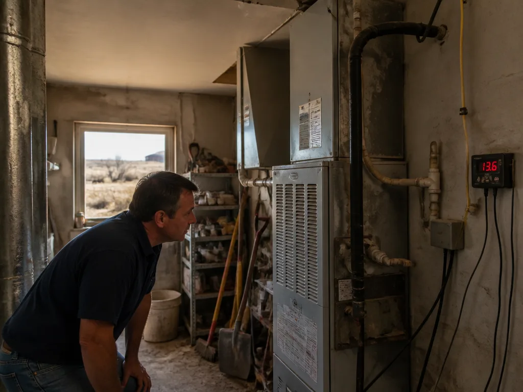A common warning sign for HVAC service across Kansas